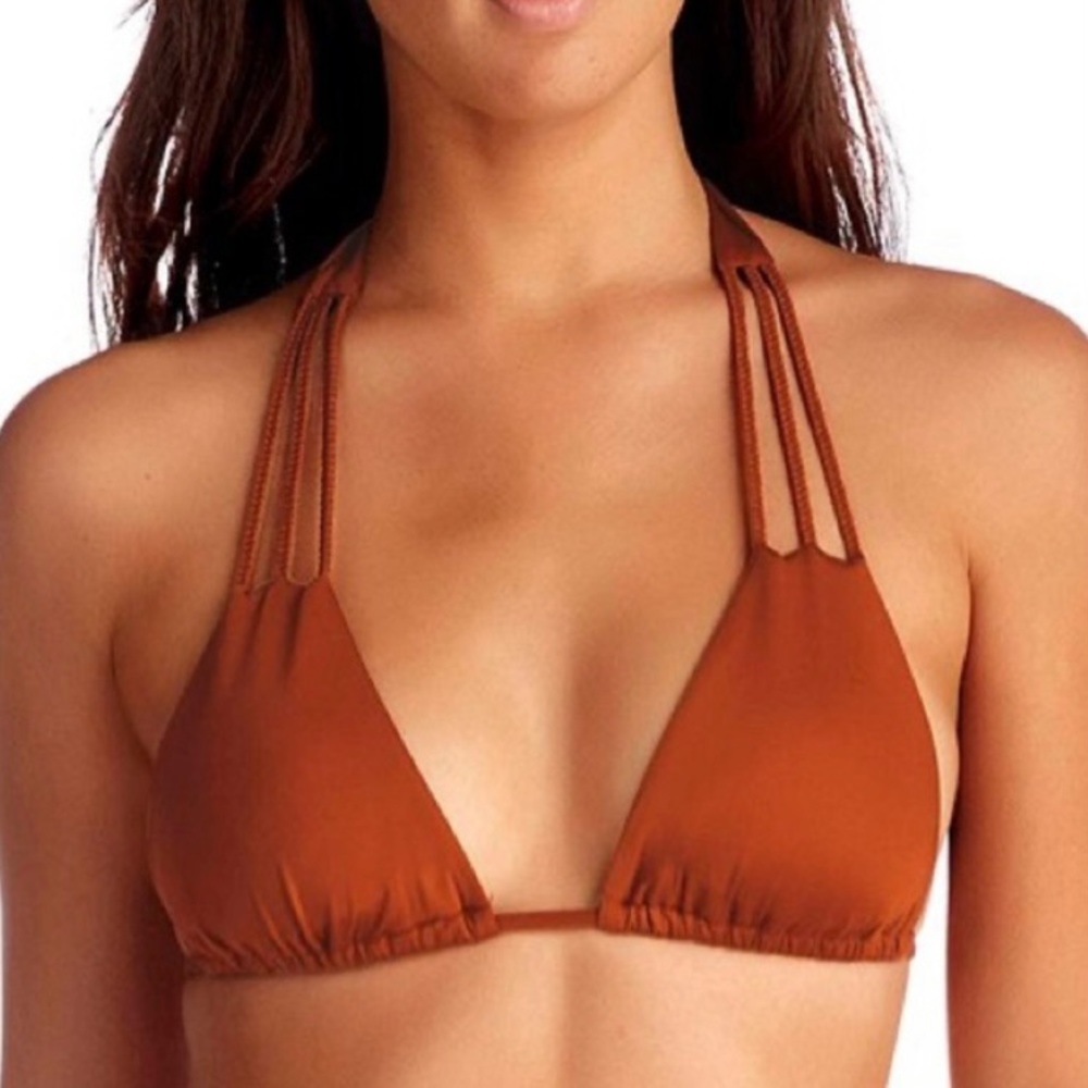 Vitamin A Copper Jaydah Triangle Bikini Top